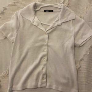 Collared white brandy shirt